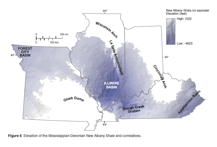 Geological And Geophysical Maps Of The Illinois Basin Ozark Dome
